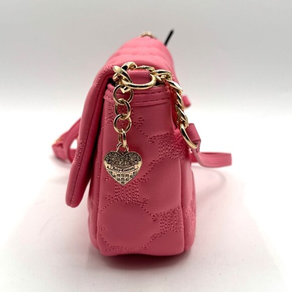 Juicy Couture Pink Quilted Women's Handbag NWT - Picture 3 of 6